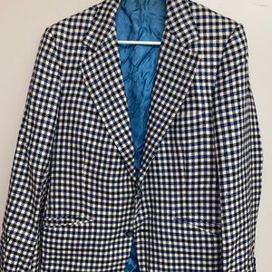 Unisex Plaid Vintage Blazer Oversized Louis Roth